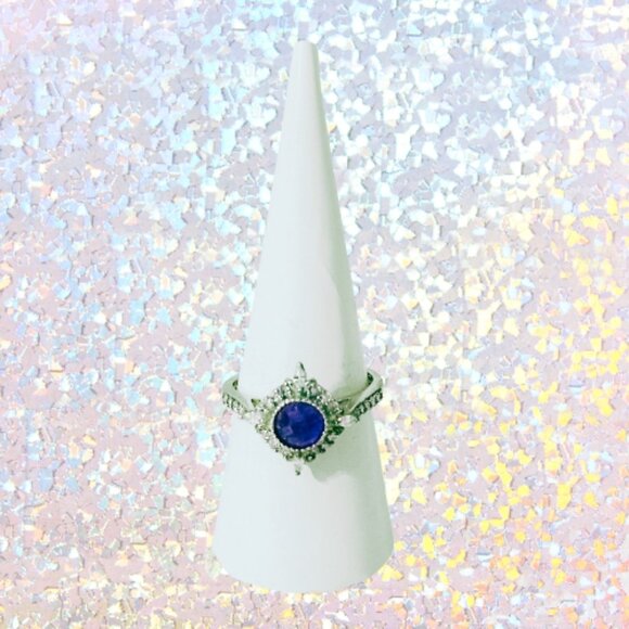 BP Genuine Amethyst Quartz Ring - Rhodium Plating (Size 8) - Picture 2 of 7